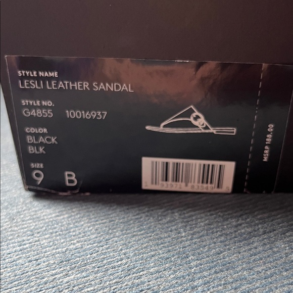 Coach Black and Tan Leather Sandals - Picture 7 of 7